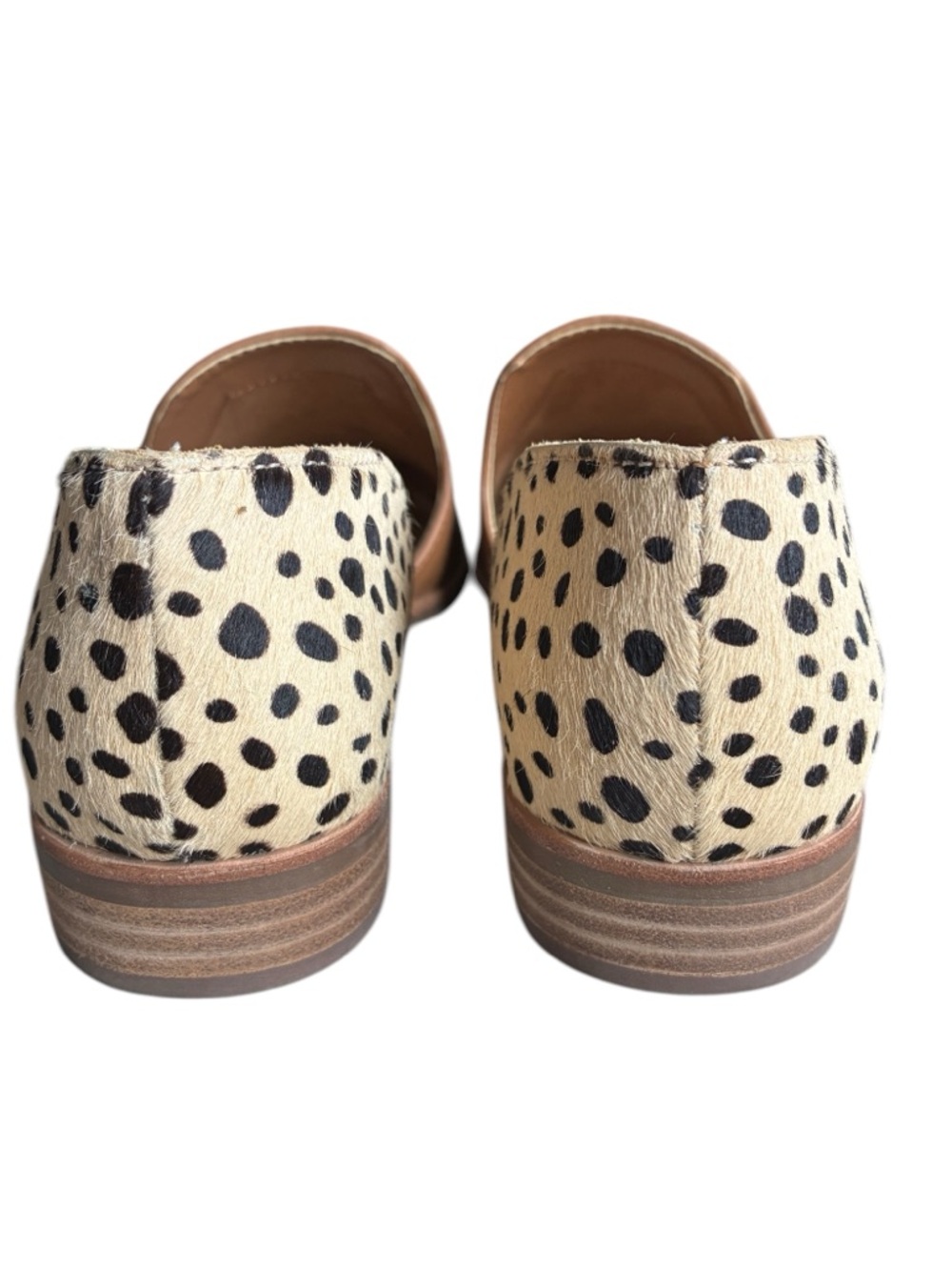 Dolce Vita Tan Mule Flats Pointed Toe Calf Hair Back Slip On 6.5 - Picture 8 of 9